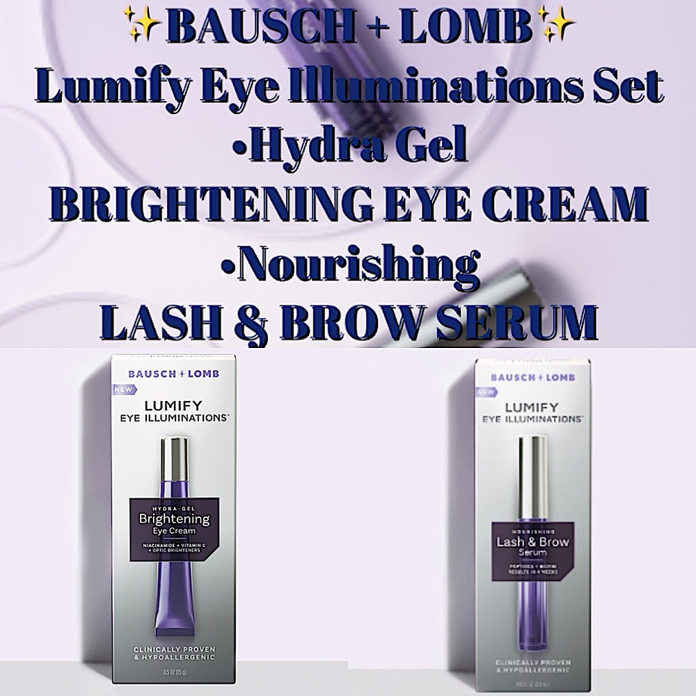Bausch+Lomb - Lumify Eye Illuminations Bundle • Hydra Gel & Nourishing Brown Gel